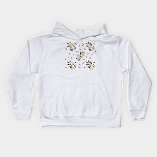 Yellow Exotic Plants Kids Hoodie